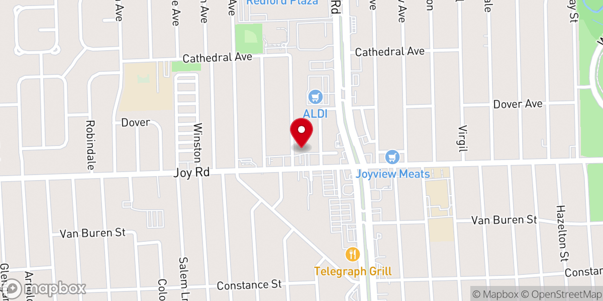 Map showing location of Mt Vernon Baptist Church
