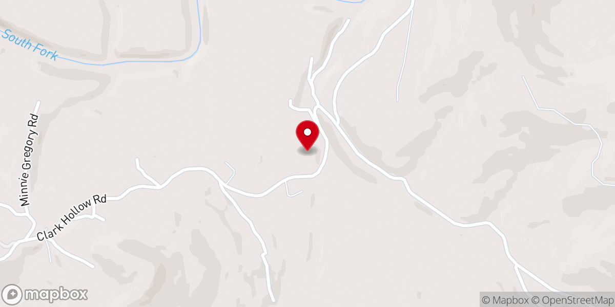 Map showing location of Cedar Grove Baptist Church