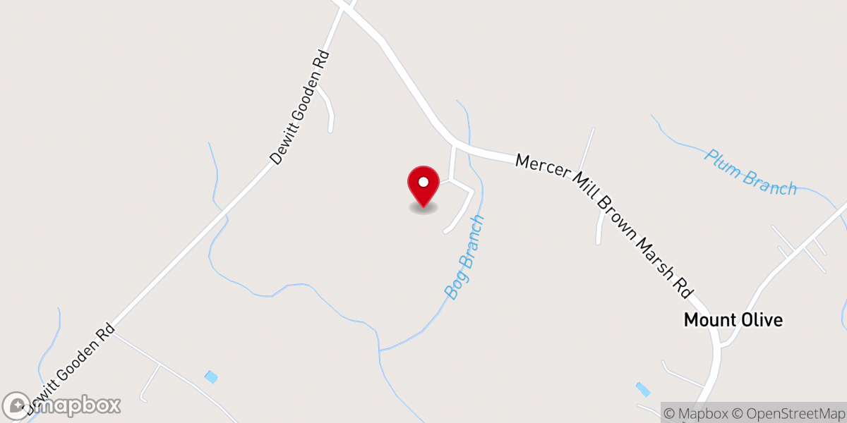 Map showing location of Robinson Temple Holiness Church
