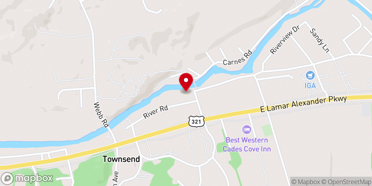 Map showing location of Heartland Little River Wedding Chapel