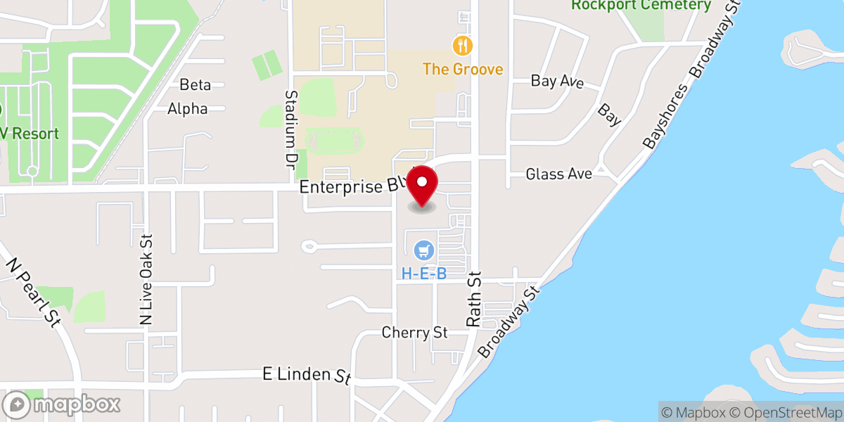 Map showing location of Church of Christ
