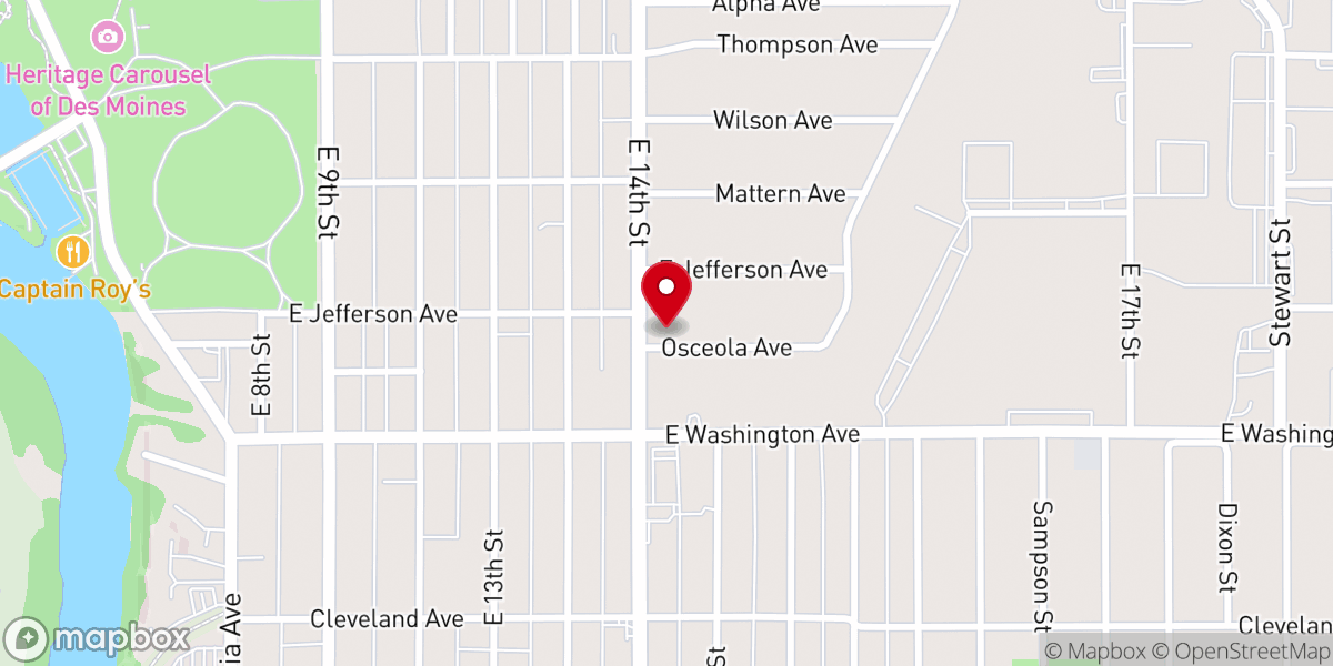 Map showing location of Sophia Evangelical Church