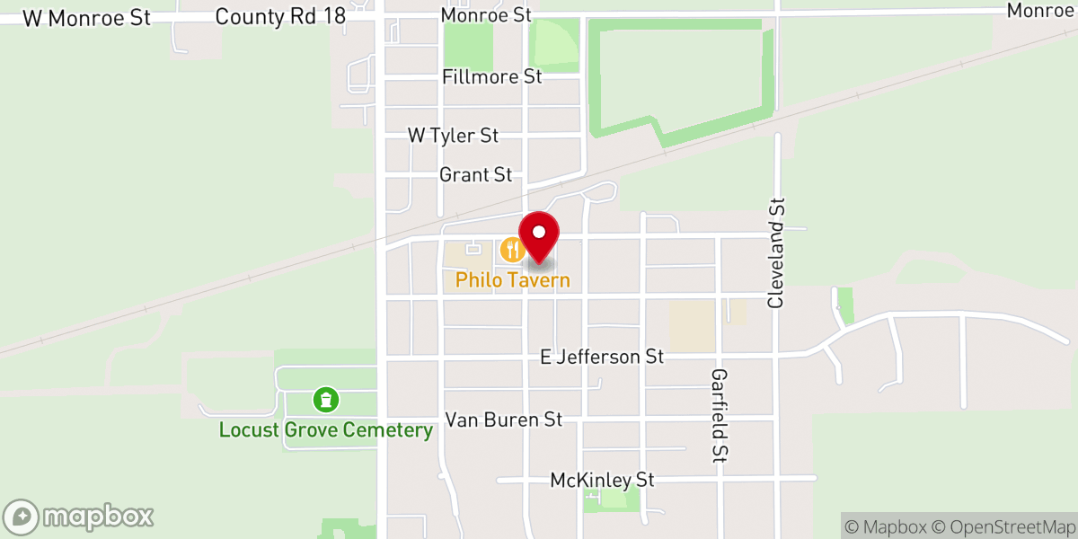 Map showing location of Knights of Columbus Hall