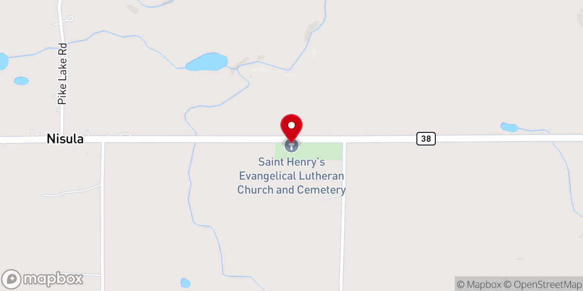 Map showing location of Saint Henrys Church