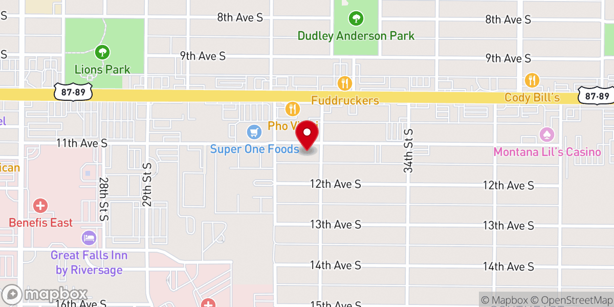 Map showing location of Victory Christian Center