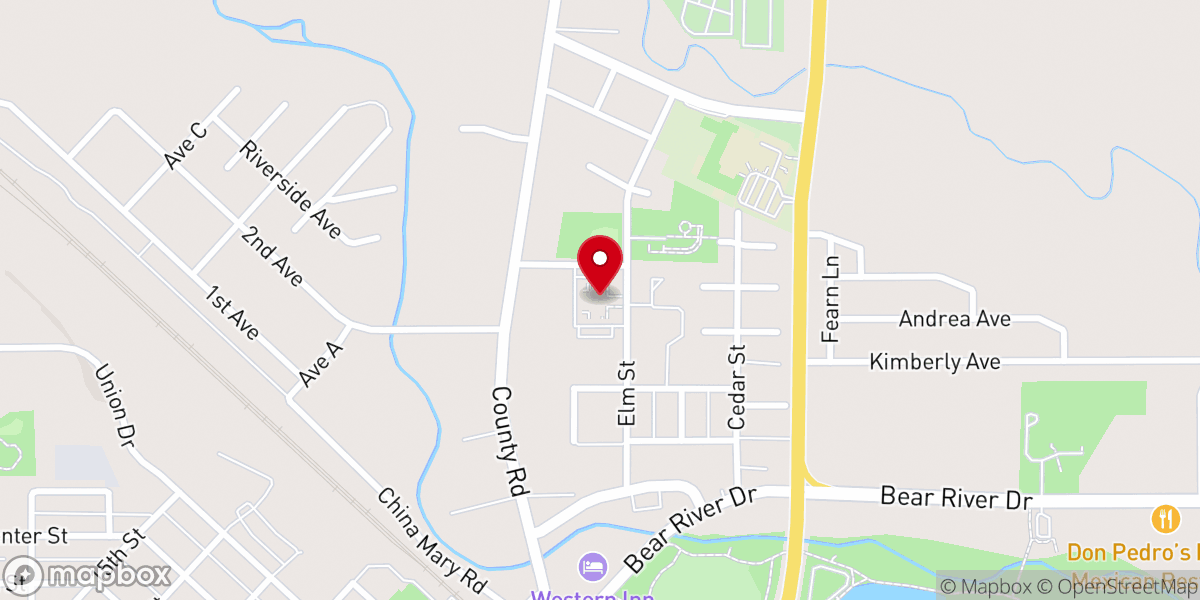 Map showing location of FamilySearch center