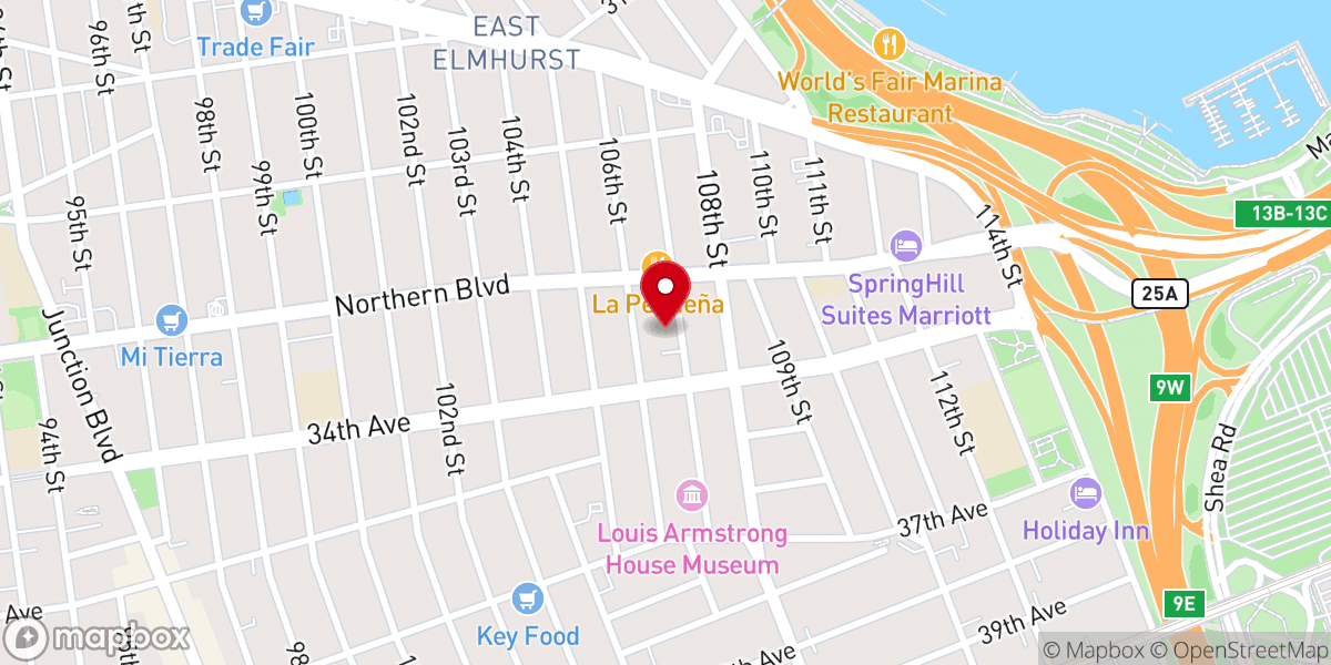 Map showing location of Young Nak Presbyterian Church