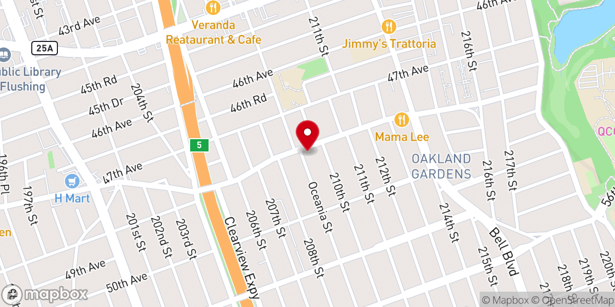 Map showing location of The Love of Christ Presbyterian Church