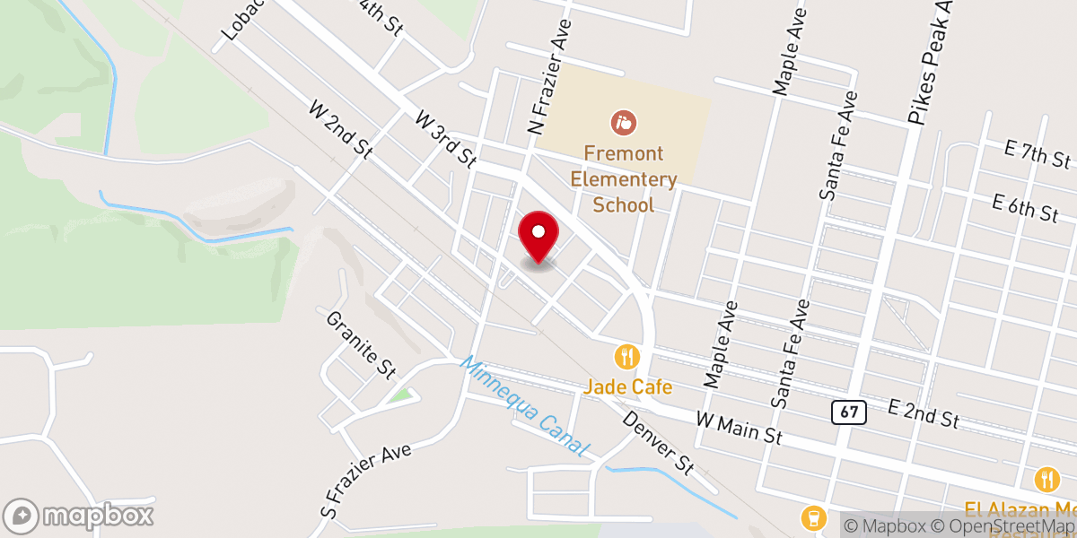 Map showing location of St Benedict's Catholic Church