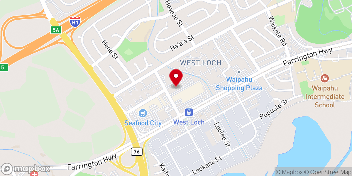 Map showing location of Potters house Waipahu