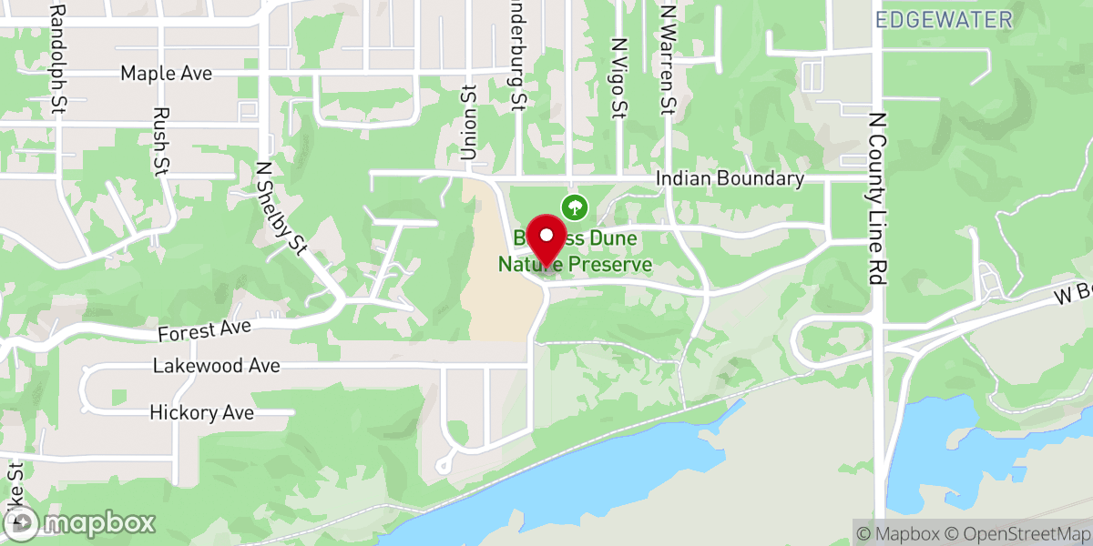 Map showing location of St Barnabas Church