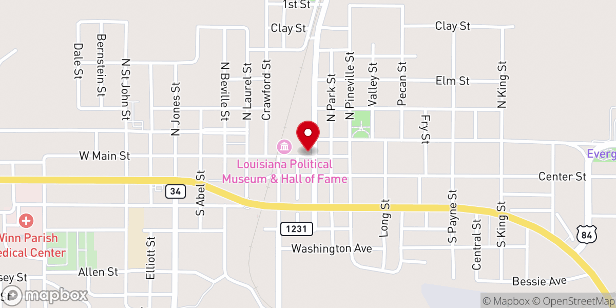Map showing location of Pentecostal Revival Church