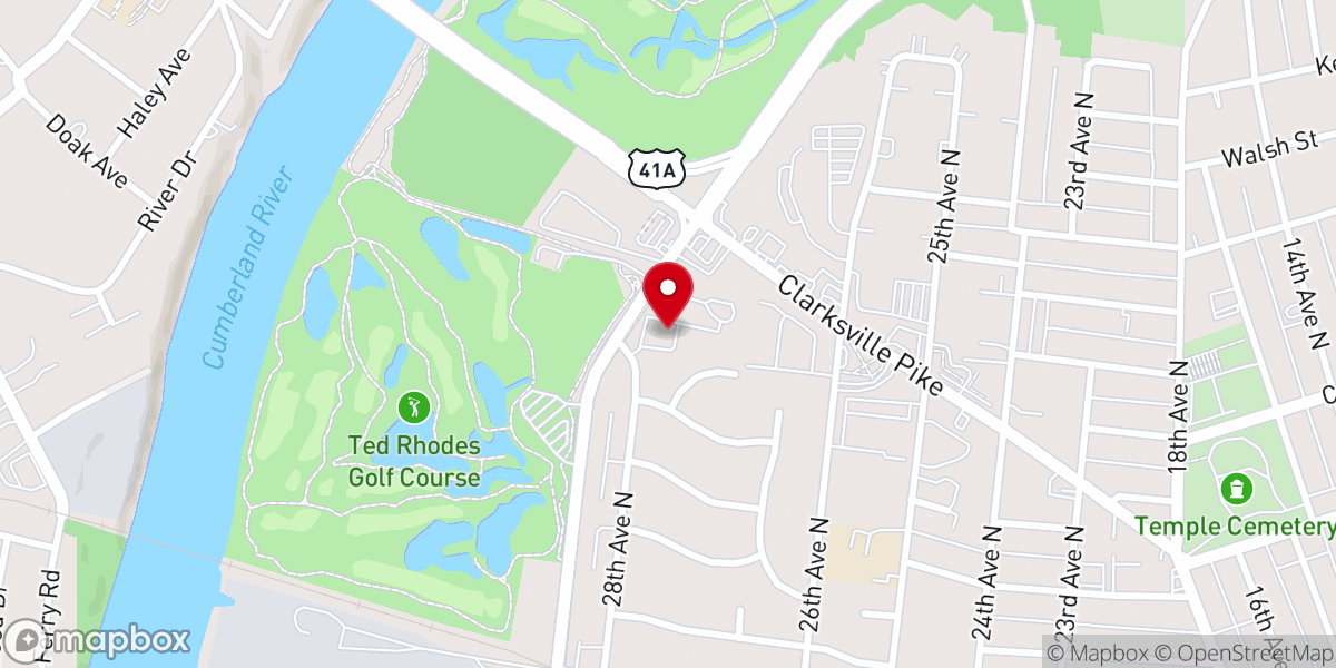 Map showing location of St Luke CME Church