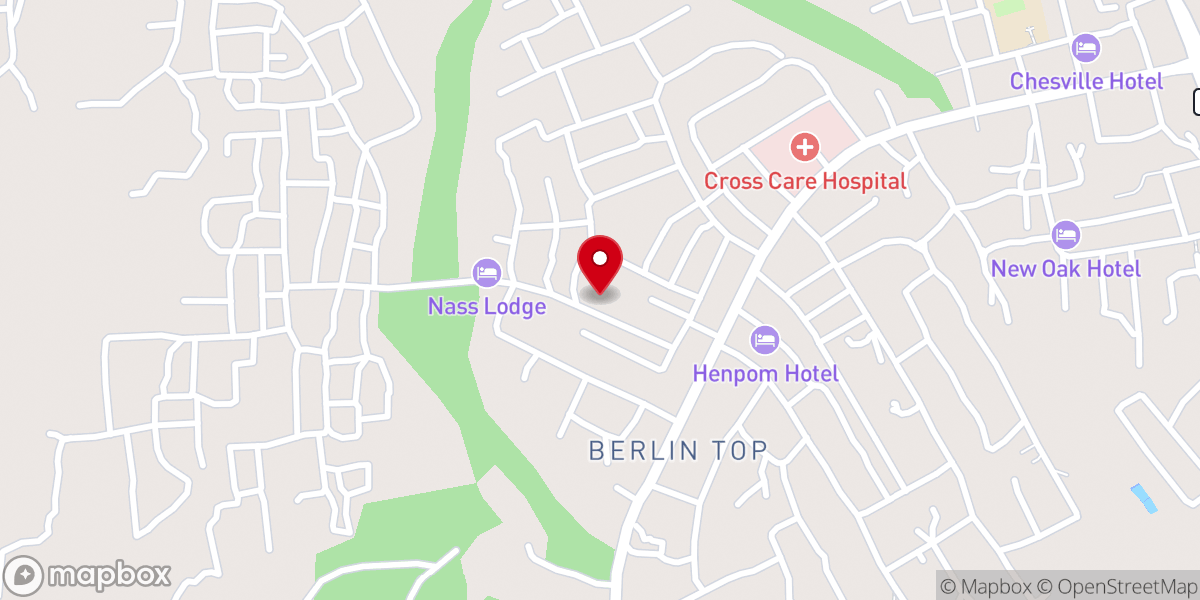 Map showing location of Living Grace Ministries