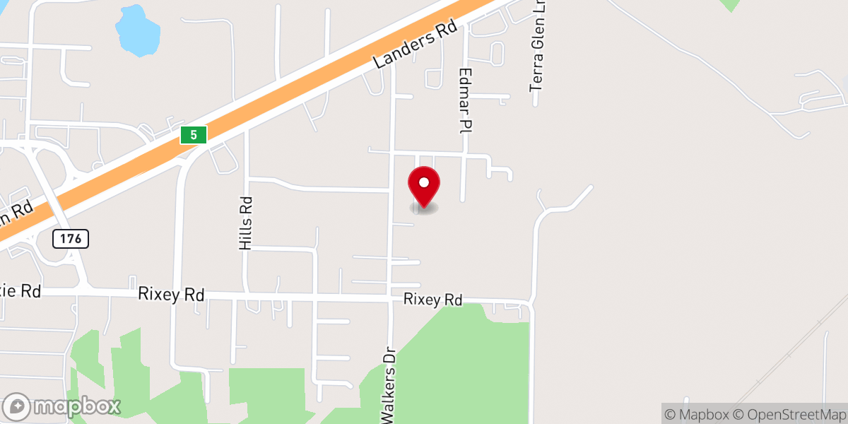 Map showing location of Arkansas House of Prayer Inc