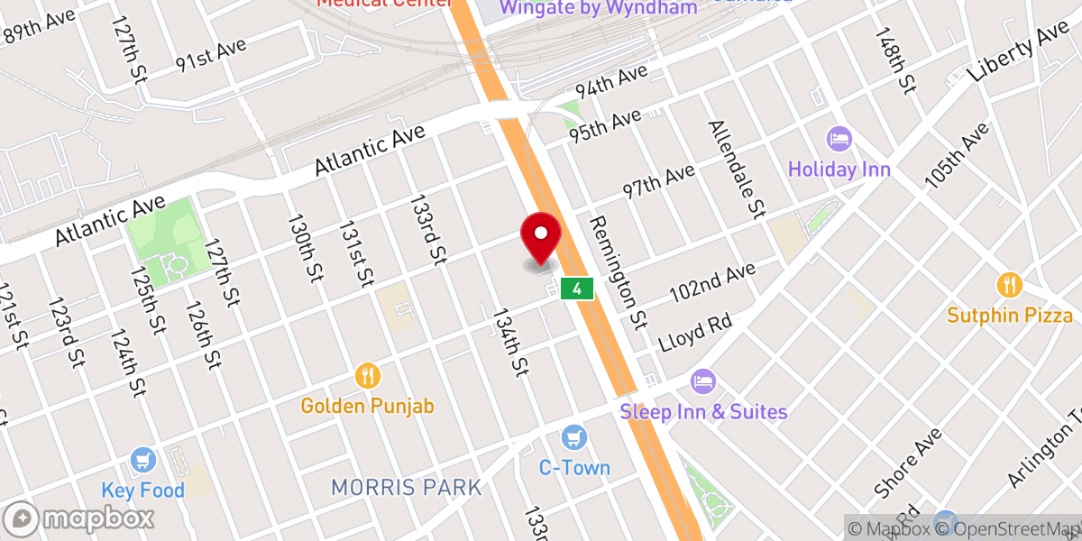 Map showing location of Tabernacle United Pentecostal