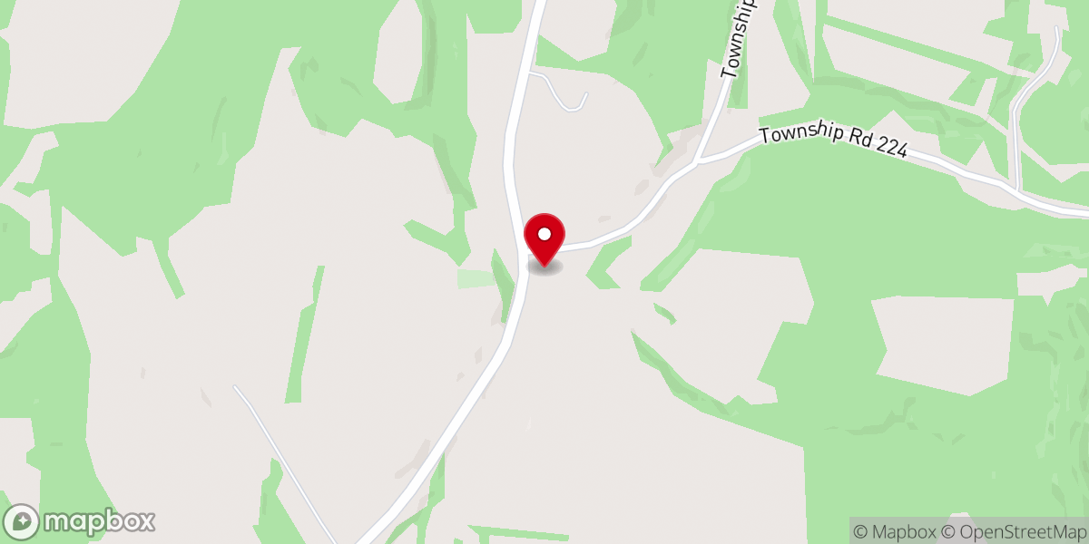 Map showing location of Burkhart Church