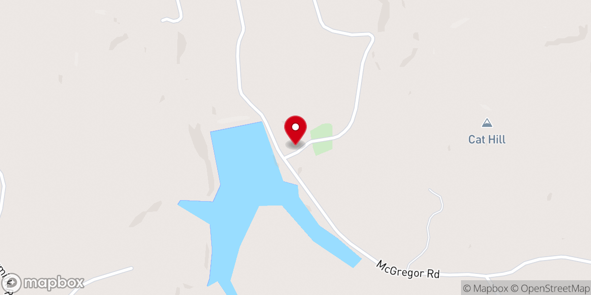 Map showing location of Lake Grove Church
