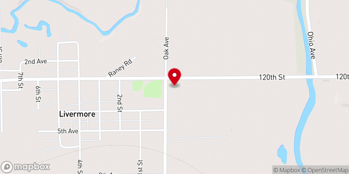 Map showing location of Immanuel Lutheran Church