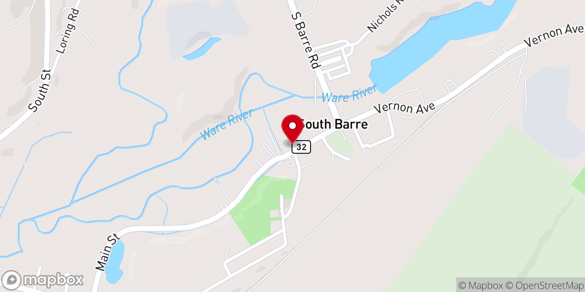Map showing location of New Life Assembly-God Church