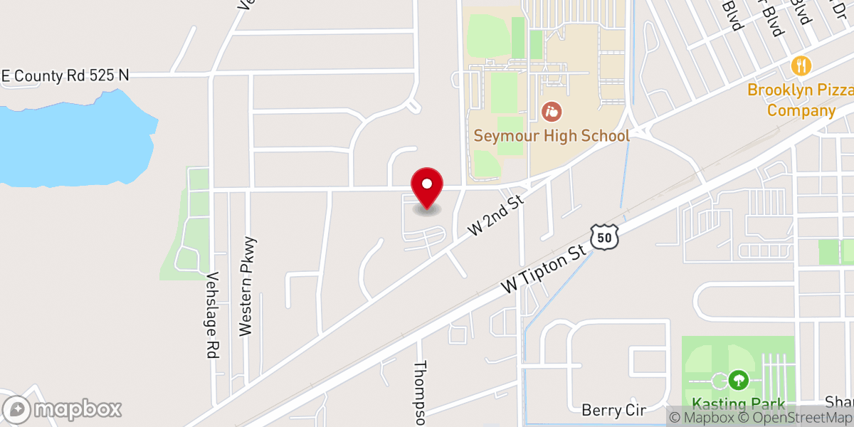 Map showing location of Central Christian Church