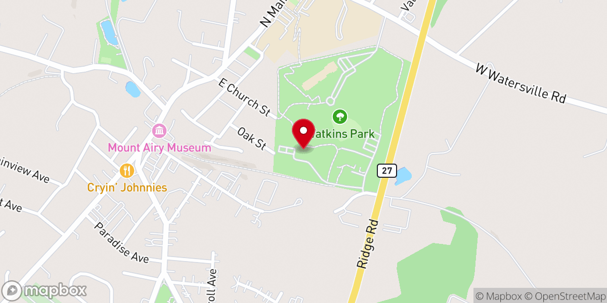 Map showing location of St Andrews Presbyterian Church