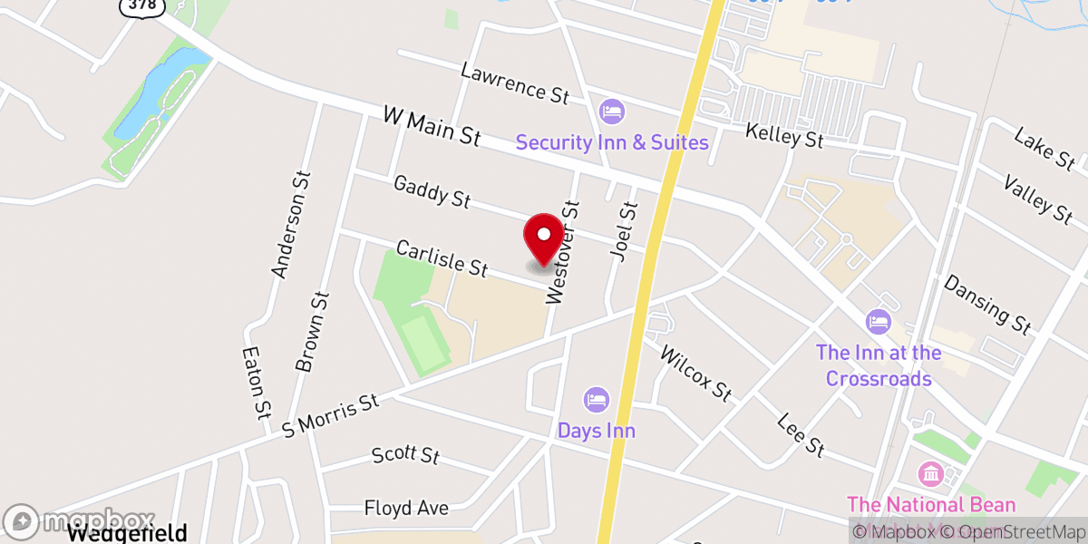 Map showing location of St Philip Catholic Church