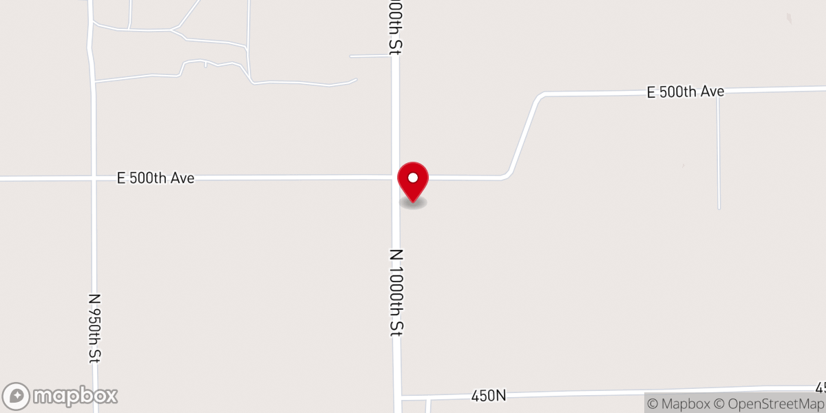 Map showing location of Pearl Chapel Church