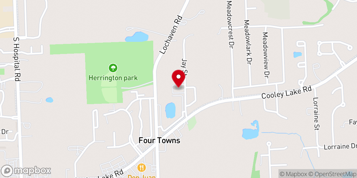 Map showing location of Hope Community Church