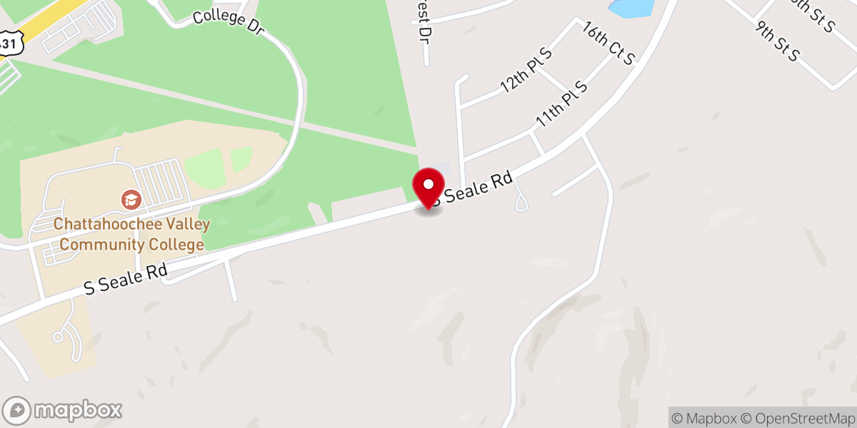 Map showing location of Seale Road Baptist Church