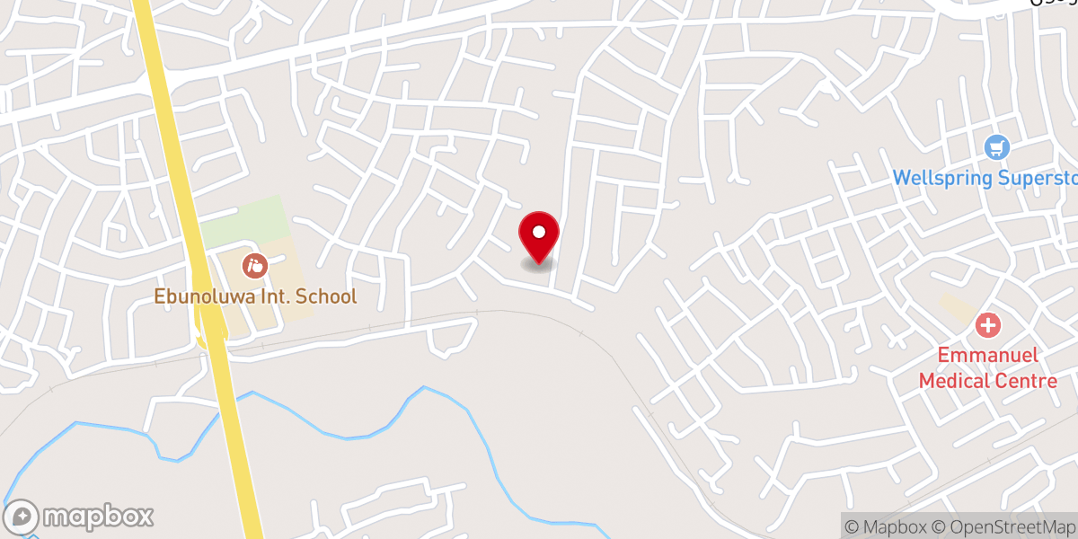 Map showing location of ST. MATTHIAS ANGLICAN CHURCH ADETORO LAYOUT OLORUNSOGO