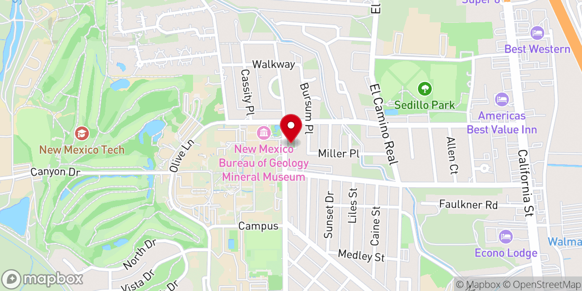 Map showing location of Epiphany Episcopal Church