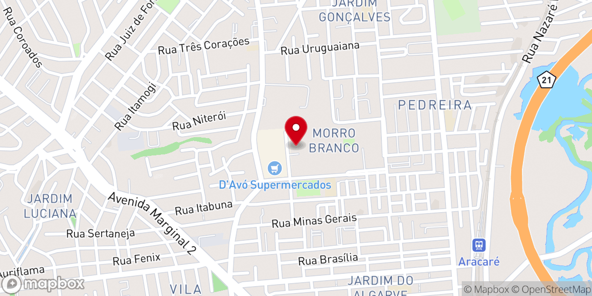 Map showing location of Comunidade Santo Eustáquio e São Roberto