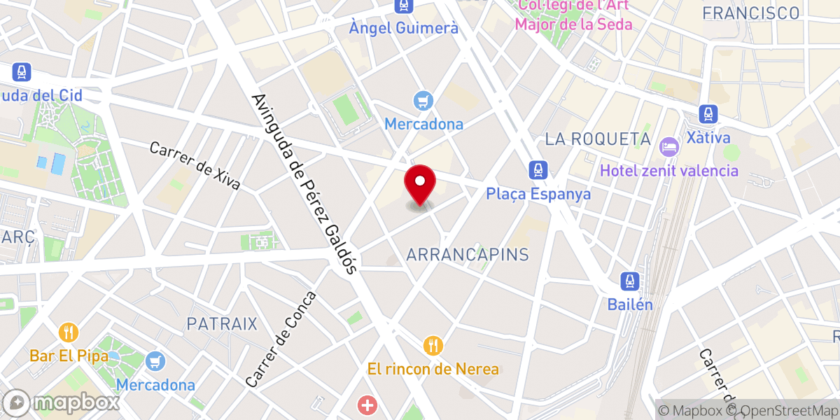Map showing location of Parroquia de Nuestra Señora del Socorro