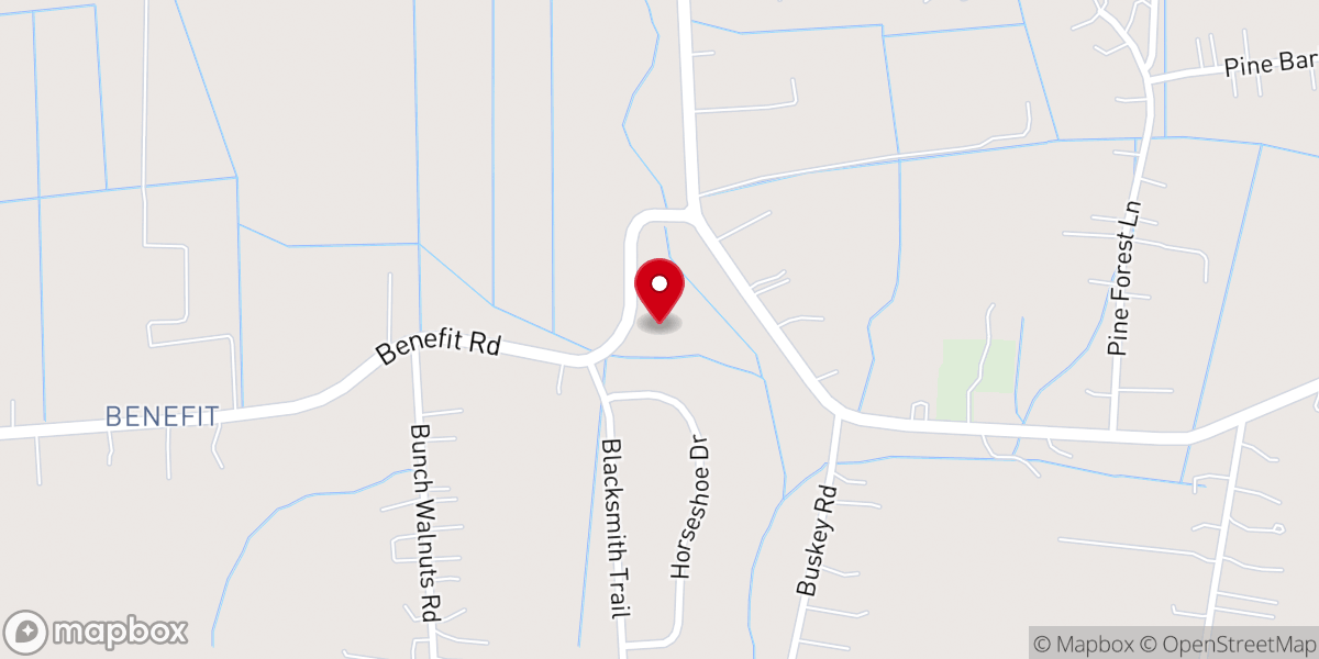 Map showing location of Good Hope Church