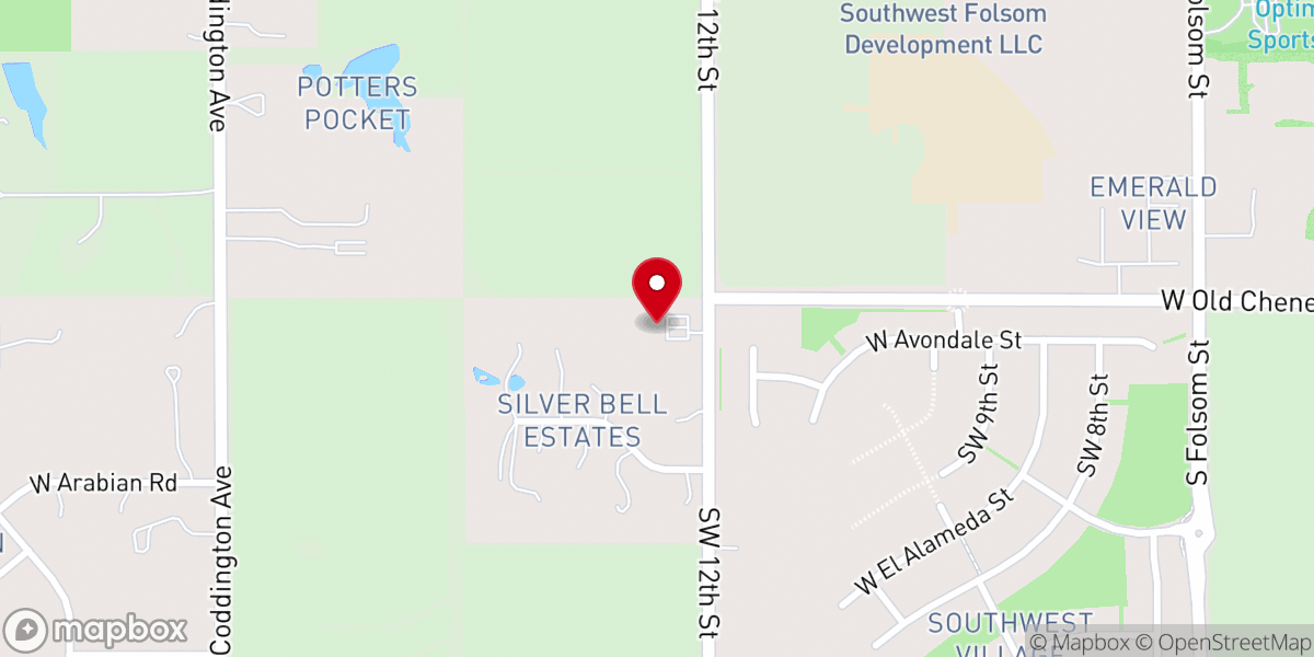 Map showing location of Lincoln Hispanic Seventh-Day Adventist Church