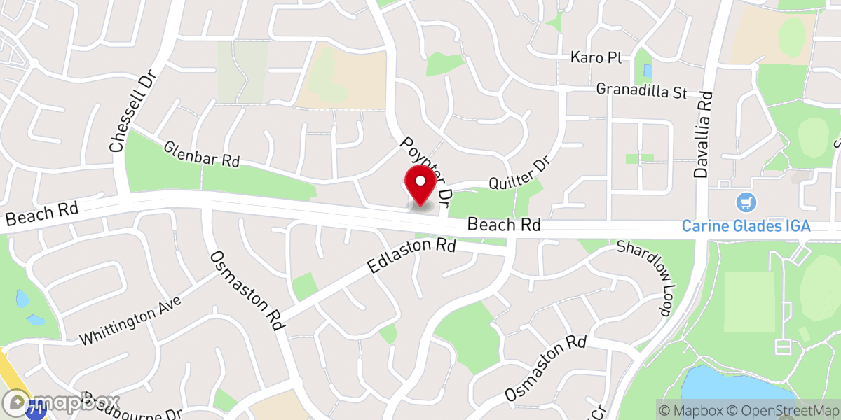 Map showing location of St Nicolas Anglican Church