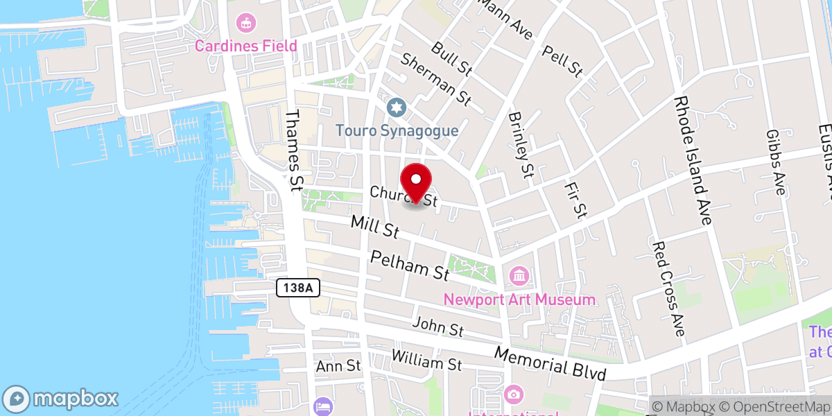 Map showing location of Boys & Girls Club-Newport County