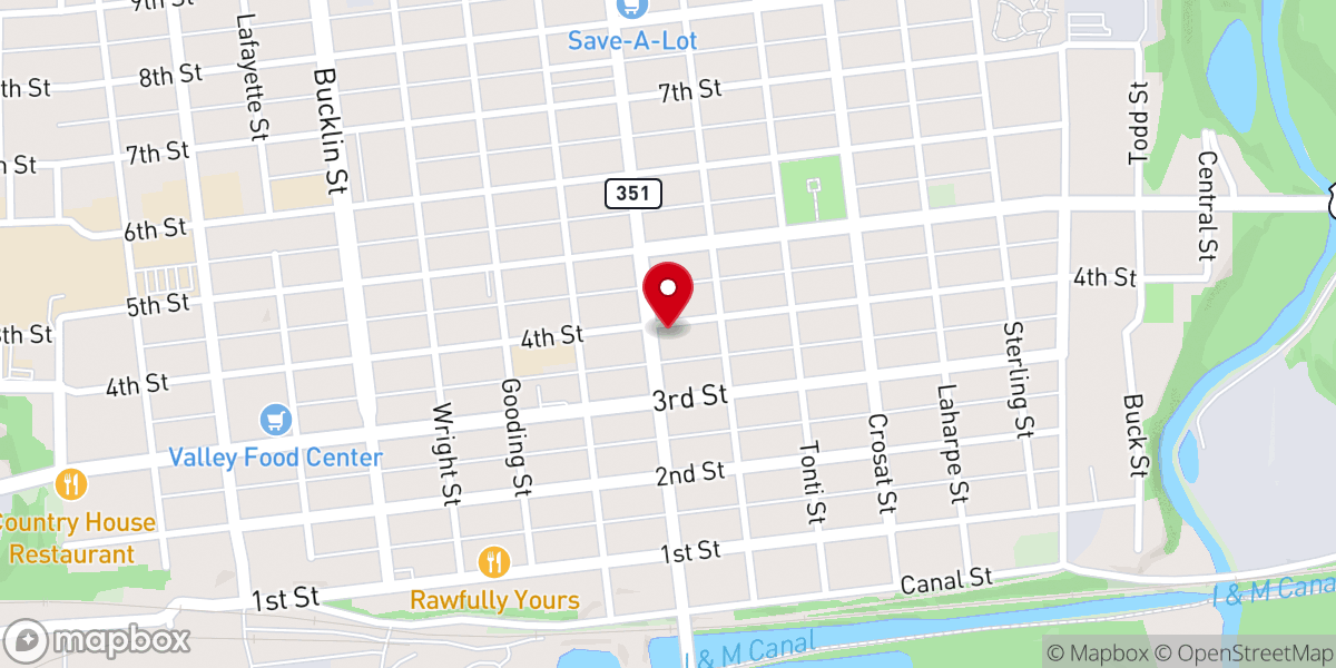 Map showing location of St Paul's Episcopal Church