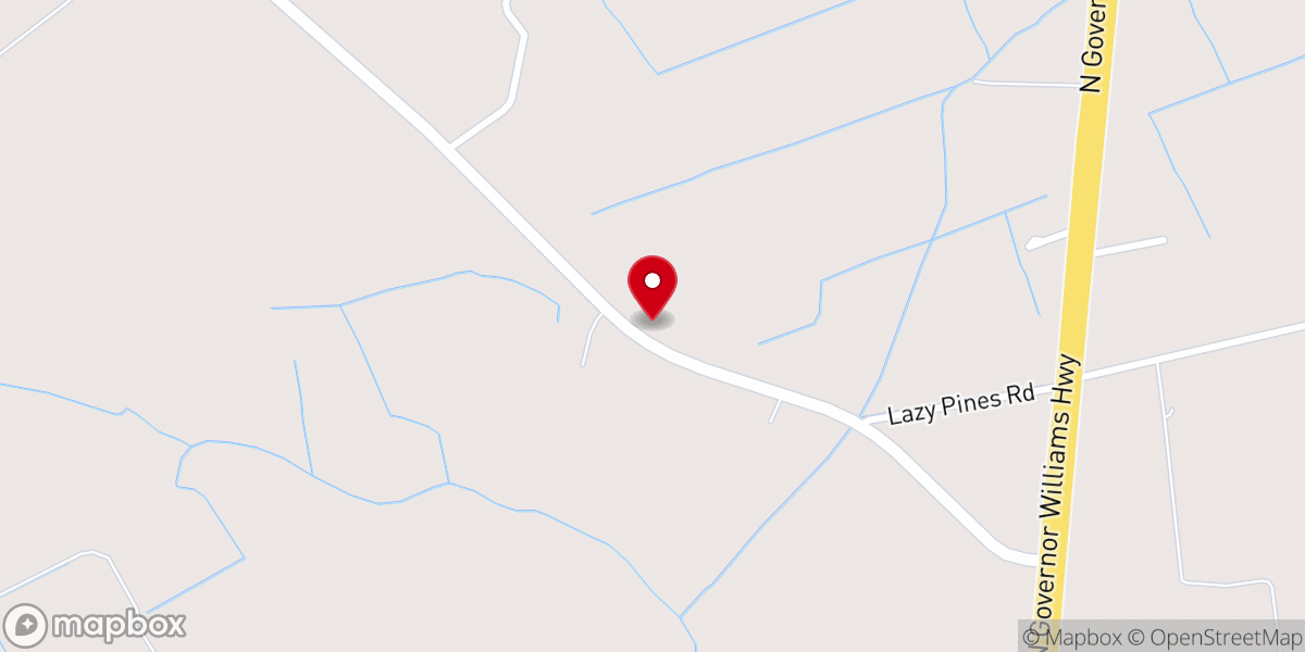 Map showing location of Oak Grove Church