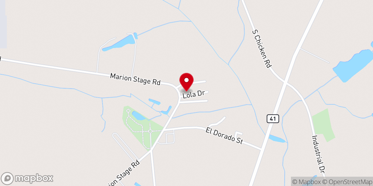 Map showing location of Fairmont Northside Church of God