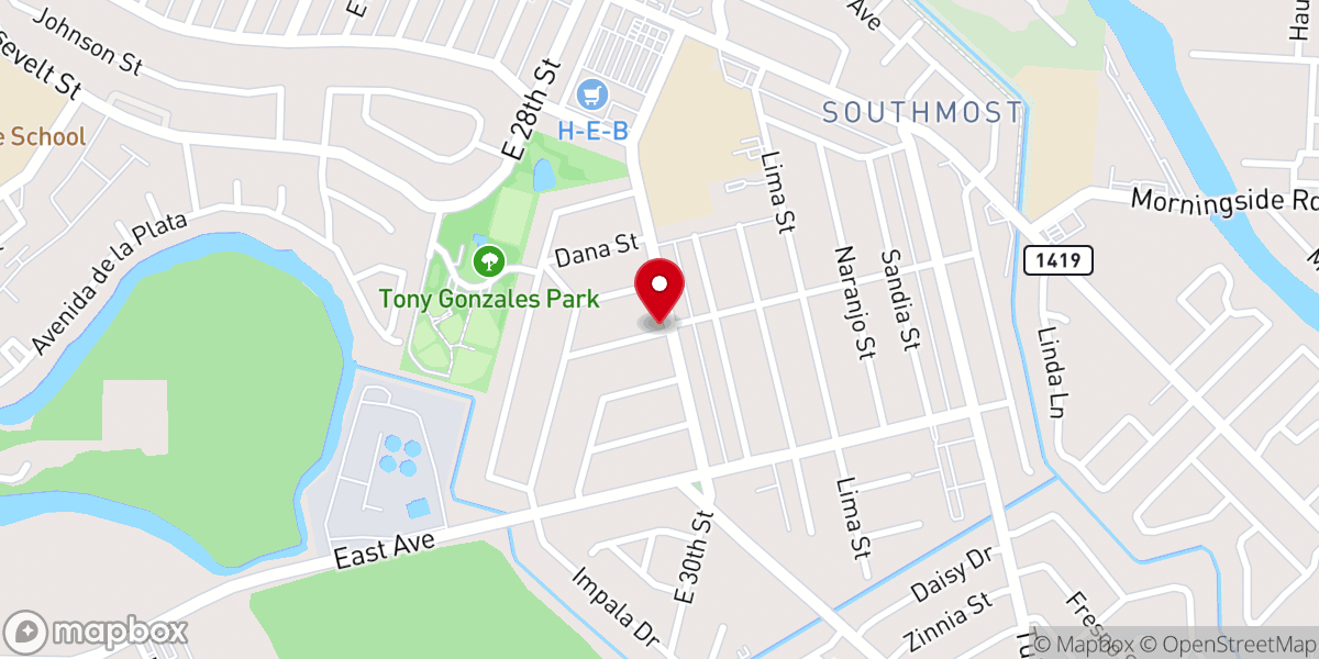 Map showing location of Templo Bethel Asambleas de Dios