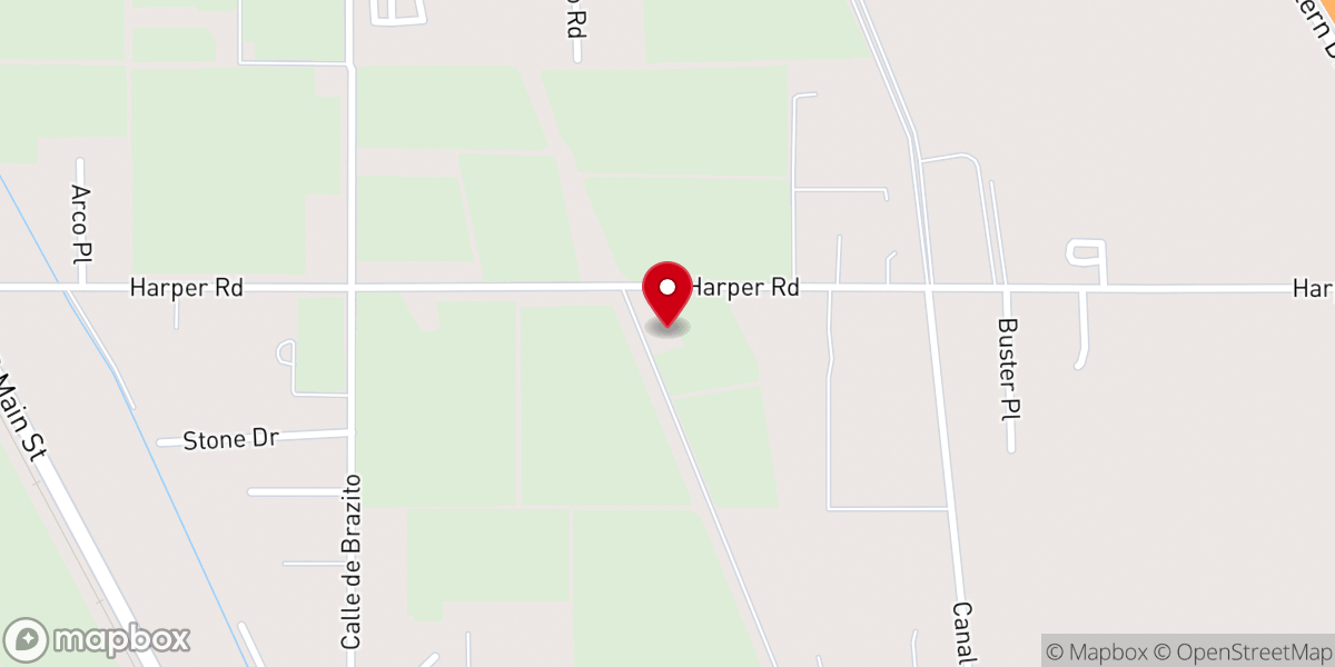 Map showing location of Borderlands Cowboy Church