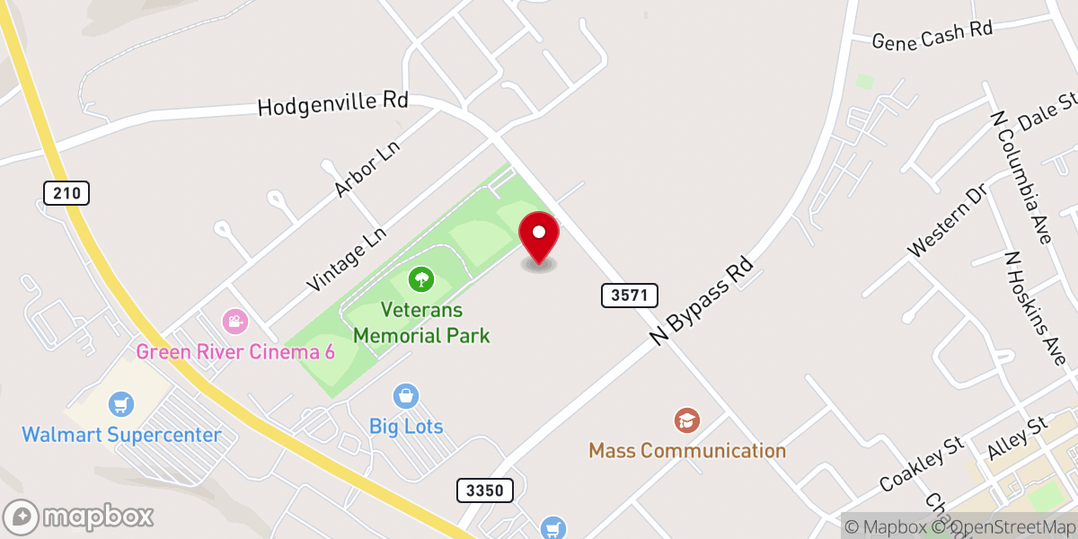 Map showing location of 3trees Church - Campbellsville