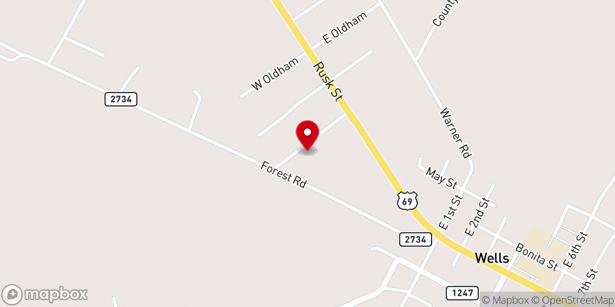 Map showing location of Living Water Church