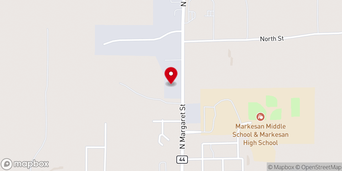 Map showing location of Calvary Chapel Markesan