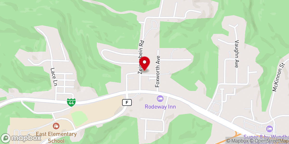 Map showing location of First Baptist Church St Robert
