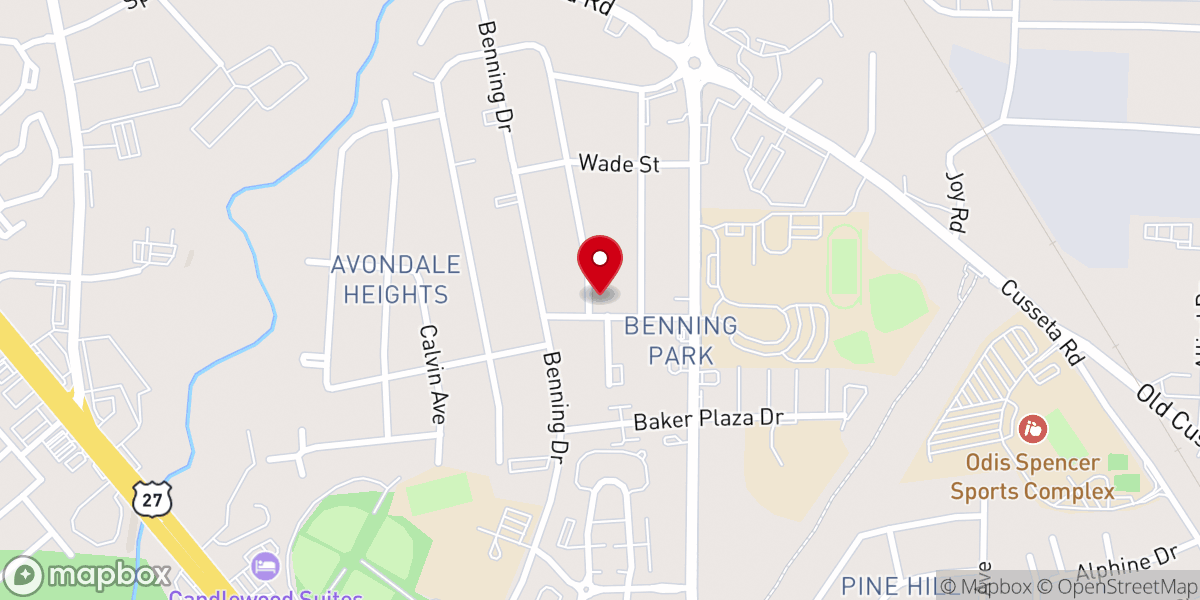 Map showing location of Mt Pleasant Baptist Church