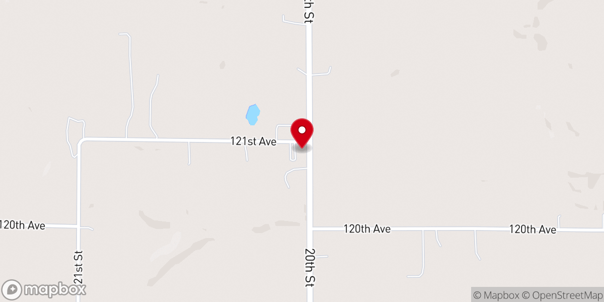 Map showing location of Sacred Heart Catholic Church and Hall