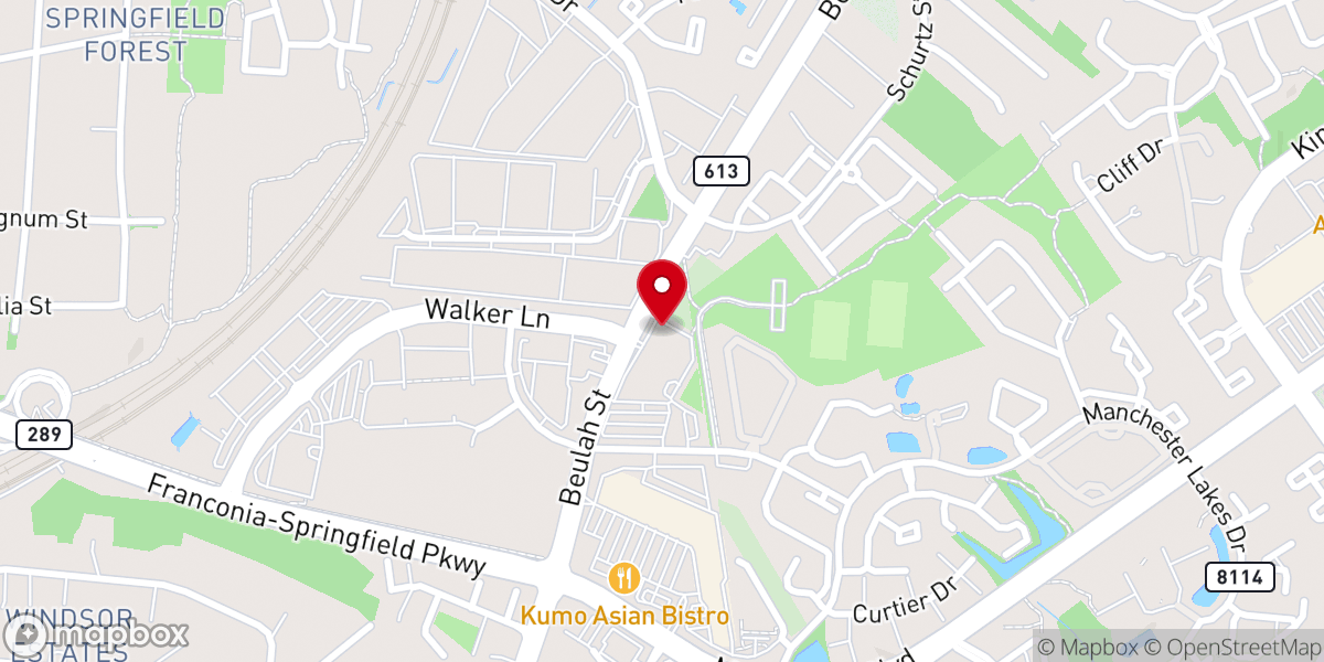 Map showing location of Calvary Road Baptist Church - Alexandria VA
